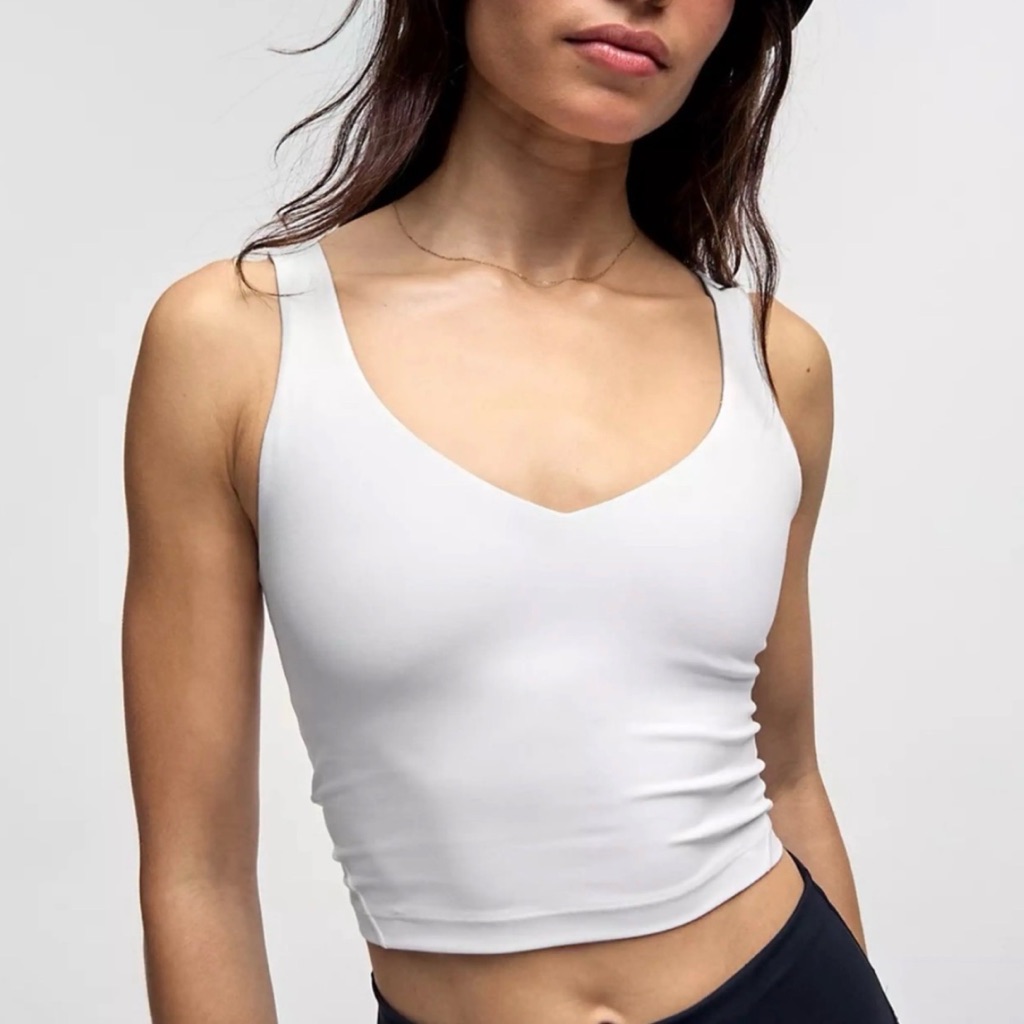Lululemon Align White Tank Top Sz S Yoga Sporty Lounge